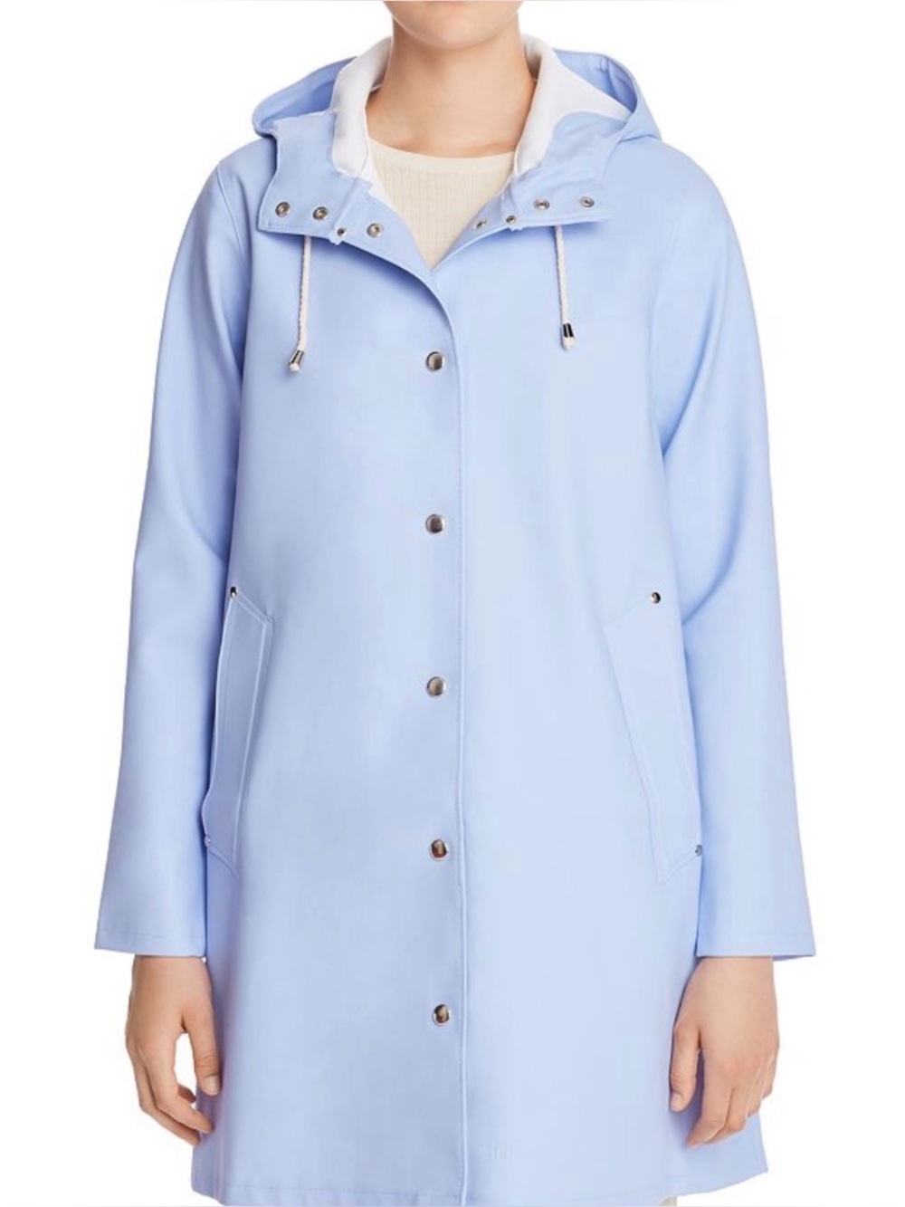Stutterheim Mosebeck Raincoat Lavender Periwinkle Skyway XXS